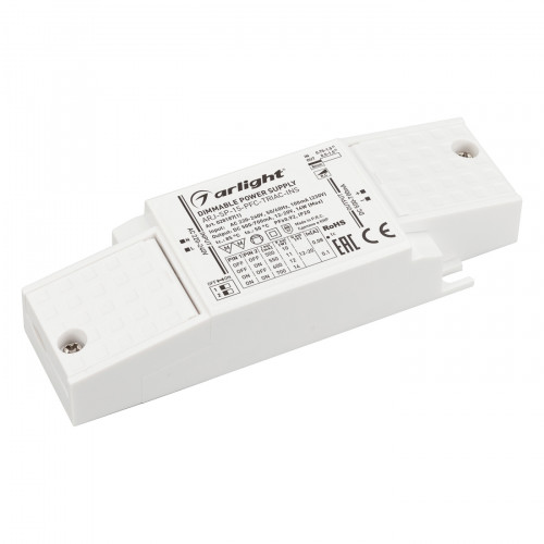 Блок питания ARJ-SP-15-PFC-TRIAC-INS (14W, 12-20V, 0.5-0.7A) (Arlight, IP20 Пластик, 5 лет); 028187(1)