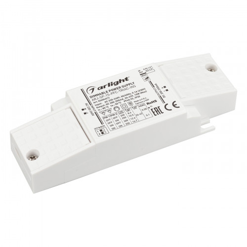 Блок питания ARJ-SP-15-PFC-TRIAC-INS (15W, 26-42V, 0.2-0.35A) (Arlight, IP20 Пластик, 5 лет); 026046(1)