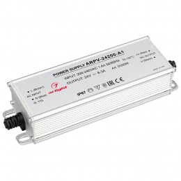 Блок питания ARPV-24200-A1 (24V, 8.3A, 200W) (Arlight, IP67 Металл, 3 года)