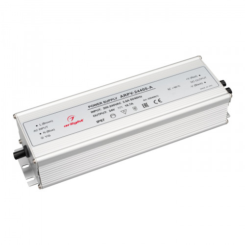 Блок питания ARPV-24400-A (24V, 16.7A, 400W) (Arlight, IP67 Металл, 3 года), 026456(1)