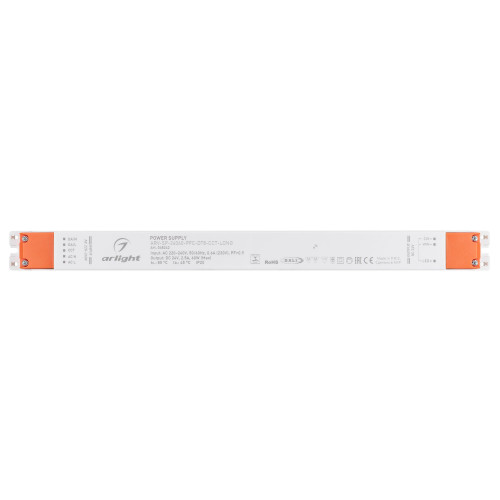 Блок питания ARV-SP-24060-PFC-DT8-CCT-LONG (24V, 2.5A, 60W) (Arlight, IP20 Пластик, 5 лет) 048242