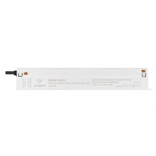 Блок питания ARV-SP-48250-MAG-ORIENT-PFC-WH (48V, 5.21A, 250W) (Arlight, IP20 Пластик, 5 лет)