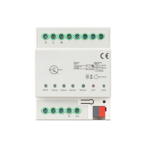 Блок питания шины KNX-301-72-AUX-DIN (230V, 960mA) (IARL, IP20 Пластик, 2 года) 048393