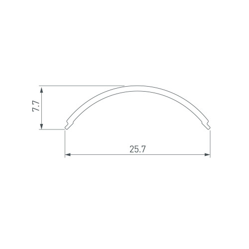 Экран SL-KANT-H20 ROUND OPAL (Arlight, Пластик) 049168