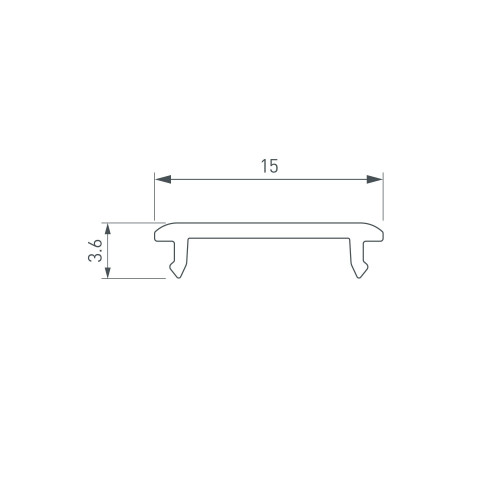 Экран SL-W14-2000 OPAL (Arlight, Пластик) 049022