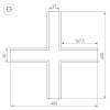 Крестовина SL-LINIA65-F (Arlight, Металл)