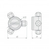 Разветвитель KLW-3 (4-10mm, IP67) (Arlight, Пластик)