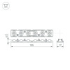 Экран линзованный SL-LINE-W20-30deg-540 (Arlight, Пластик)