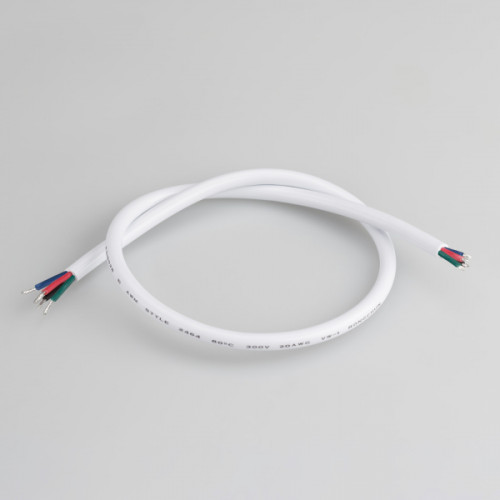 Провод питания ARL-MOONLIGHT-20AWG-4W-D6-CU-500 White (Arlight, Закрытый)