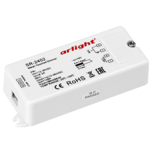 Диммер SR-2402 (12-36V, 96-288W, Metal-Touch) (Arlight, -)