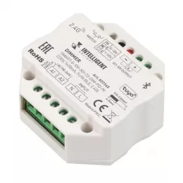 INTELLIGENT ARLIGHT Диммер SMART-0-10V-301-72-DIM-PD-IN (230V, 1x20mA, TUYA BLE, 2.4G) (IARL, IP20 Пластик, 5 лет)