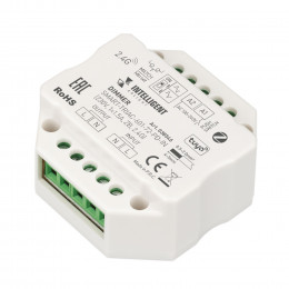 INTELLIGENT ARLIGHT Диммер SMART-TRIAC-601-72-PD-IN (230V, 1x1.5A, ZB, 2.4G) (IARL, IP20 Пластик, 5 лет)