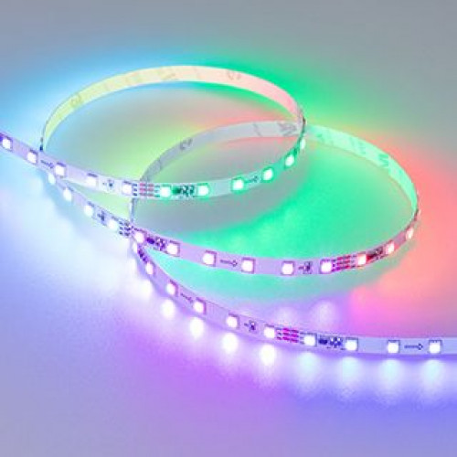 Светодиодная лента герметичная SPI-SE-A120-10mm 24V RGB-PX6-BPT (23 W/m, IP65, 2835, 5m) (Arlight, бегущий огонь) 049451