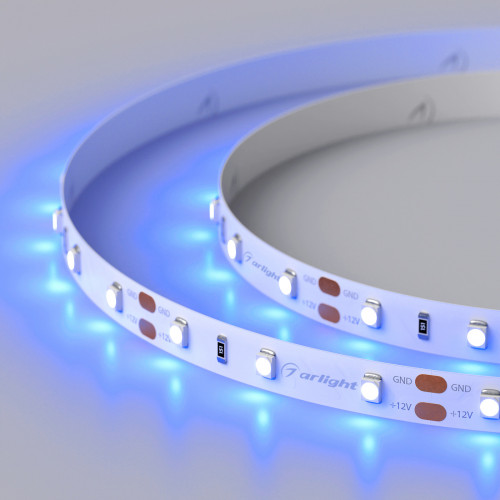 Светодиодная лента RT 2-5000 12V Blue (3528, 300 LED, LUX) (Arlight, 4.8 Вт/м, IP20), 010523(1)