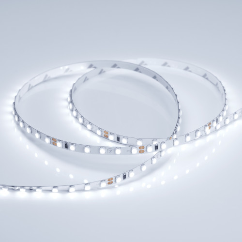 Светодиодная лента RT 2-5000 24V Cool 8K 5mm 2x (3528, 600 LED, LUX) (Arlight, 9.6 Вт/м, IP20) 015650(B)