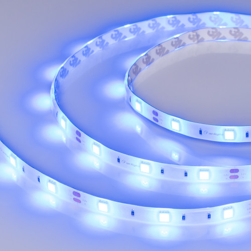 Светодиодная лента RTW 2-5000SE 12V Blue (5060, 150 LED, LUX) (Arlight, 7.2 Вт/м, IP65), 015135(1)