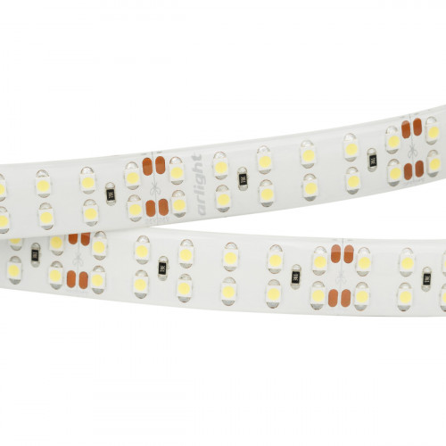 Светодиодная лента RTW 2-5000SE 24V White 2x2 (3528, 1200 LED, LUX) (Arlight, 19.2 Вт/м, IP65)