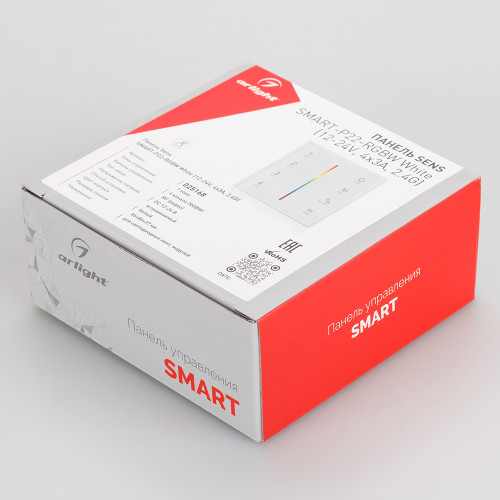 Панель Sens SMART-P22-RGBW White (12-24V, 4x3A, 2.4G) (Arlight, IP20 Пластик, 5 лет)