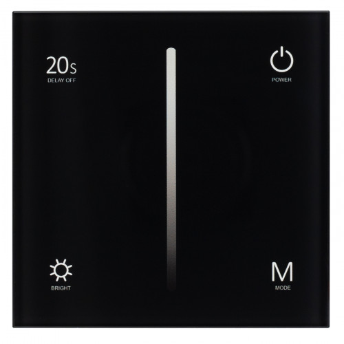 Панель SMART-P35-DIM-IN Black (230V, 0-10V, Sens, 2.4G) (Arlight, IP20 Пластик, 5 лет)