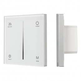 Панель SMART-P36-DIM-IN White (230V, 1.2A, TRIAC, Sens, 2.4G) (Arlight, IP20 Пластик, 5 лет)