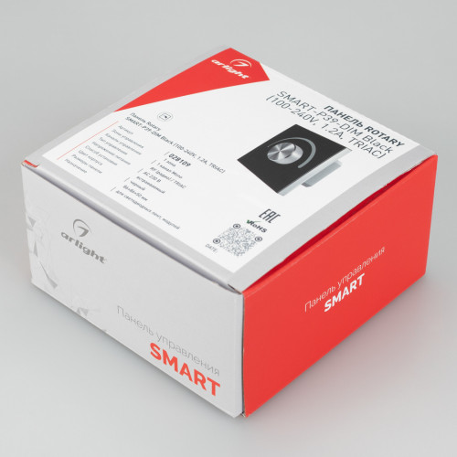 Панель SMART-P37-DIM-IN Black (230V, 1.2A, TRIAC, Rotary, 2.4G) (Arlight, IP20 Пластик, 5 лет)