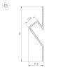 Профиль ARH-DECORE-S12-CAVE-F-2000 ANOD (Arlight, Алюминий)