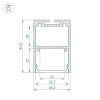 Профиль ARH-LINE-3750A-2000 ANOD