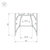 Профиль ARH-LINE-5050-COMFORT-2000 ANOD (Arlight, Алюминий)