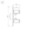 Профиль ARH-WALL-1849-DUAL-2000 ANOD (Arlight, Алюминий)