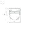 Профиль ARH-WIDE-B-H20-2000 ANOD (Arlight, Алюминий)