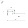 Профиль FANTOM-BENT-W12-TOP-EDGE-2000 ANOD (Arlight, Алюминий)