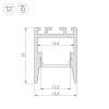 Профиль PDS-ZM-COMFY-2000 ANOD (Arlight, Алюминий)