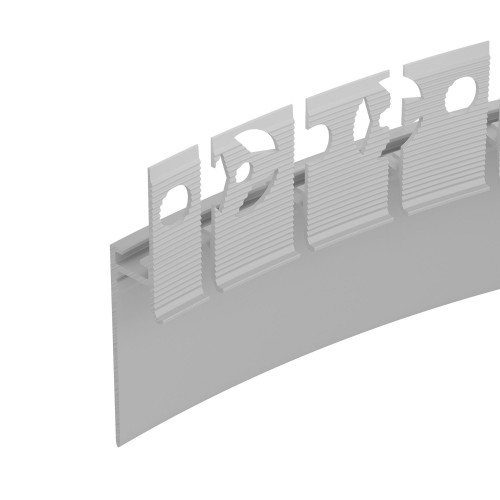 Профиль PLINTUS-FANTOM-BENT-H35-SIDE-2000 WHITE (Arlight, Алюминий) 043675(1)