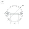 Профиль ROUND-D30-DUAL-2000 ANOD (Arlight, Алюминий)