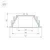 Профиль с экраном ALU-POWER-RW80F-2000 ANOD+FROST