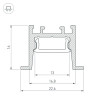 Профиль SL-COMFORT-2316-F-2000 ANOD (Arlight, Алюминий)