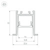 Профиль SL-COMFORT-2322-F-2000 ANOD (Arlight, Алюминий)