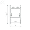 Профиль SL-COMFORT-2542-2000 ANOD (Arlight, Алюминий)