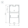 Профиль SL-COMFORT-3563-2000 ANOD (Arlight, Алюминий)