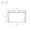 Профиль SL-LINE-4932-2500 ANOD (Arlight, Алюминий)