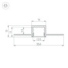 Профиль SL-LINIA16-FANTOM-2000 ANOD (Arlight, Алюминий) 049012