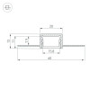 Профиль SL-LINIA20-FANTOM-2000 ANOD (Arlight, Алюминий) 049030