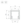 Профиль SL-MINI-10-2000 ANOD (Arlight, Алюминий) 049017