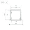 Профиль SL-MINI-15-2000 ANOD (Arlight, Алюминий) 049019