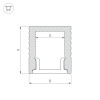 Профиль SL-MINI-8-2000 ANOD BLACK (Arlight, Алюминий)