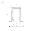 Профиль SL-MINI-8-H12-F12-2000 ANOD (Arlight, Алюминий)