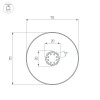 Профиль SL-ROUND-D70-360deg-2000 ANOD (Arlight, Алюминий)