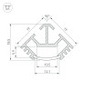 Профиль T45-2000 (CT) ANOD (Arlight, Алюминий)