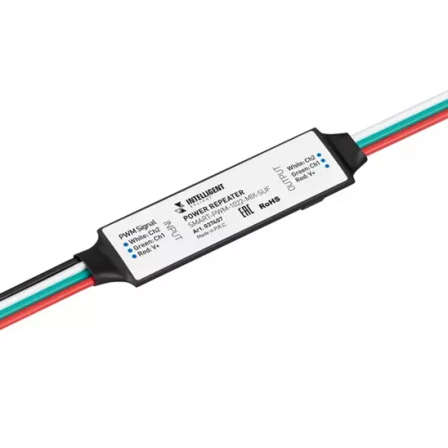 INTELLIGENT ARLIGHT Усилитель SMART-PWM-1022-MIX-SUF (12-24V, 2x2.5A) (IARL, IP20 Пластик, 5 лет)